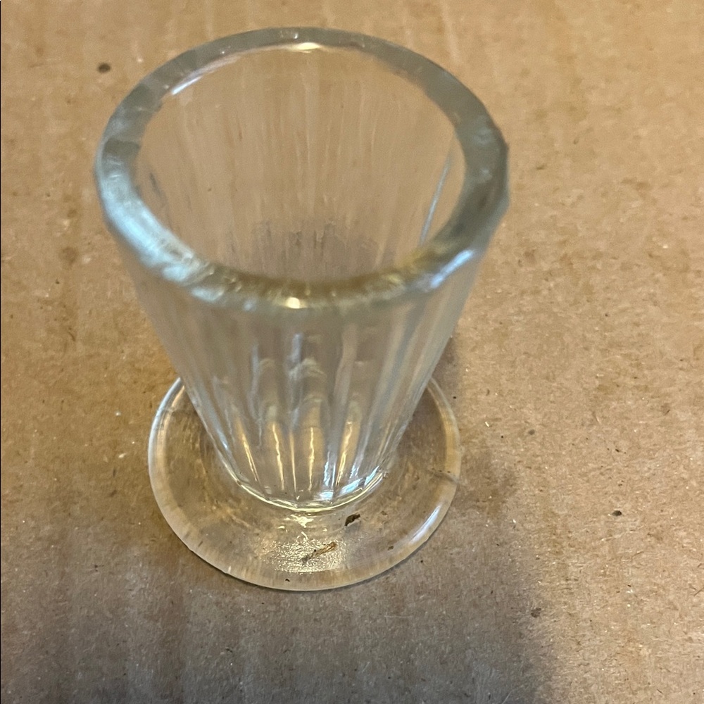 Clear Glass Ribbed Toothpick Circa 1940